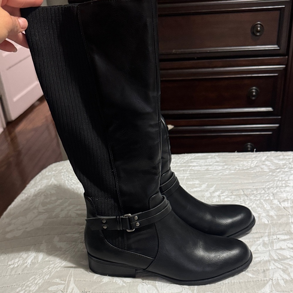 Life Stride Black Over the Knee Boots